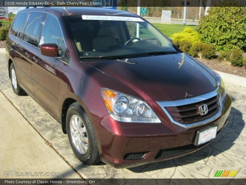 Dark Cherry Pearl / Ivory 2008 Honda Odyssey EX-L
