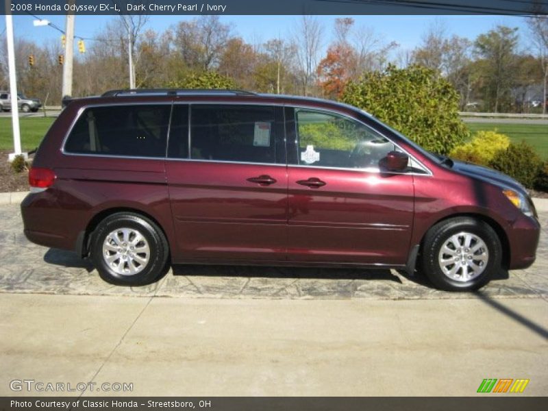 Dark Cherry Pearl / Ivory 2008 Honda Odyssey EX-L