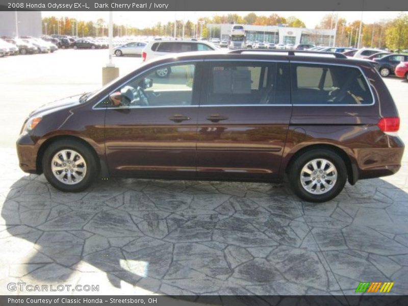 Dark Cherry Pearl / Ivory 2008 Honda Odyssey EX-L