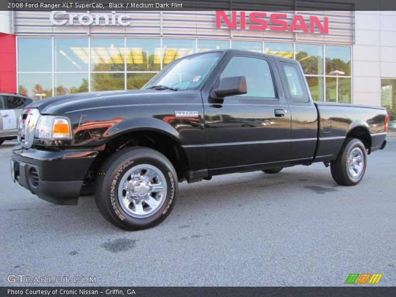 Black / Medium Dark Flint 2008 Ford Ranger XLT SuperCab