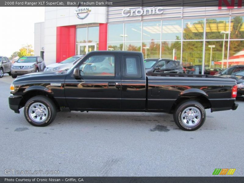 Black / Medium Dark Flint 2008 Ford Ranger XLT SuperCab