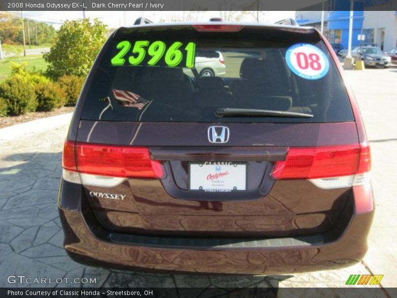 Dark Cherry Pearl / Ivory 2008 Honda Odyssey EX-L