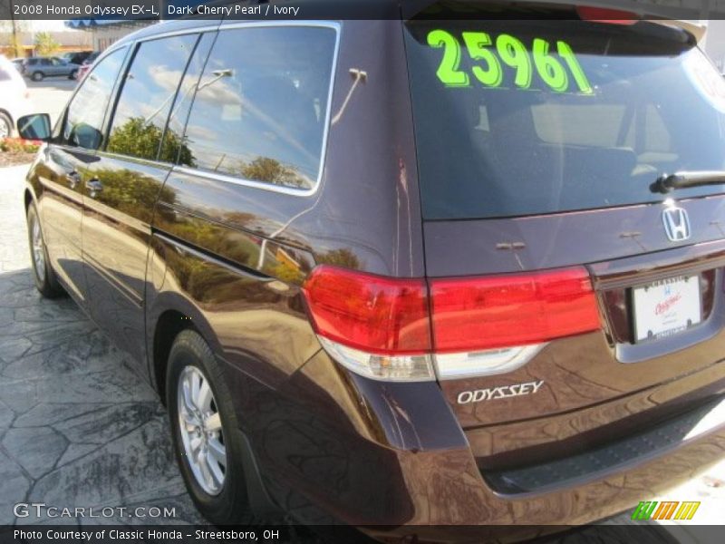 Dark Cherry Pearl / Ivory 2008 Honda Odyssey EX-L