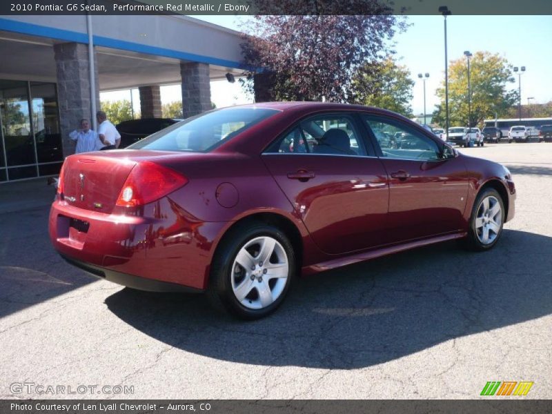 Performance Red Metallic / Ebony 2010 Pontiac G6 Sedan