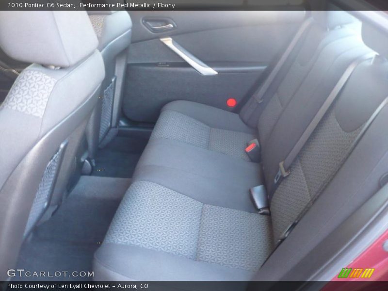Performance Red Metallic / Ebony 2010 Pontiac G6 Sedan