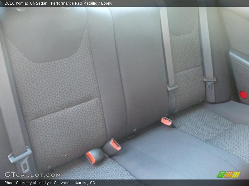 Performance Red Metallic / Ebony 2010 Pontiac G6 Sedan
