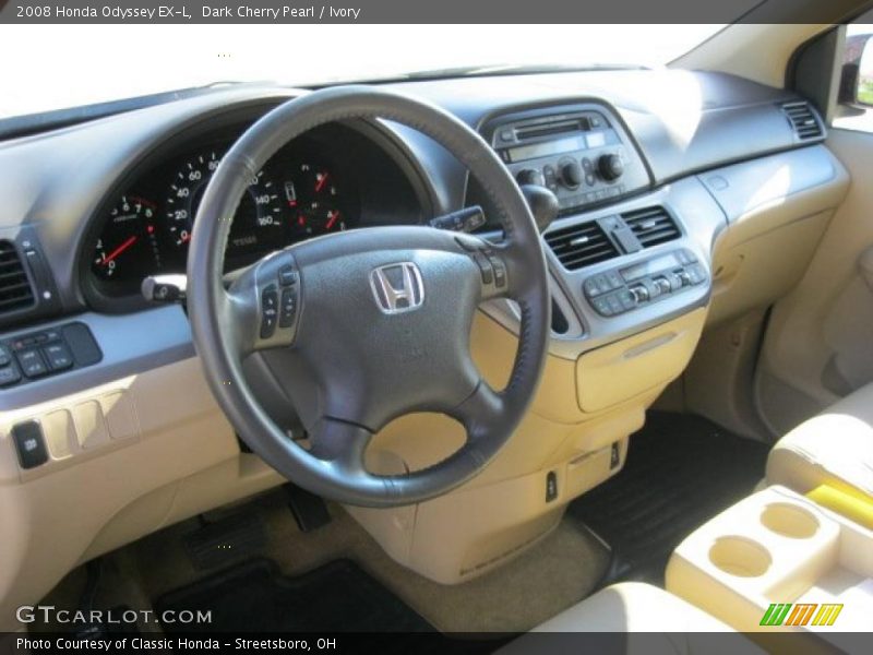 Dark Cherry Pearl / Ivory 2008 Honda Odyssey EX-L