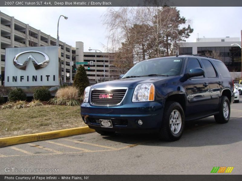Deep Blue Metallic / Ebony Black 2007 GMC Yukon SLT 4x4