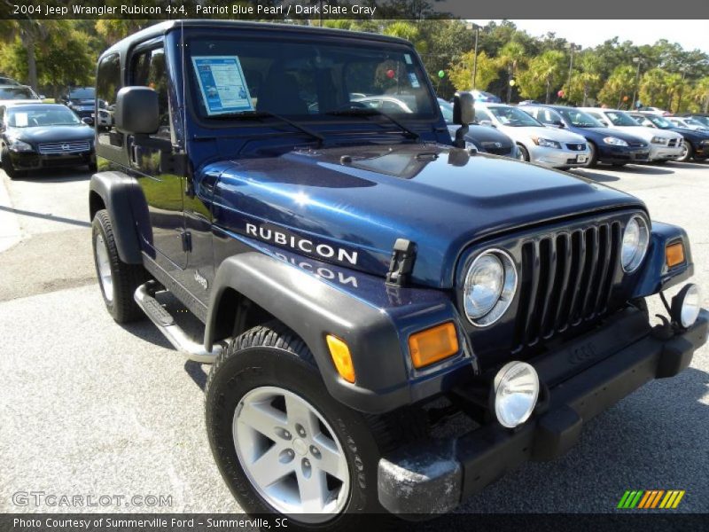 Patriot Blue Pearl / Dark Slate Gray 2004 Jeep Wrangler Rubicon 4x4