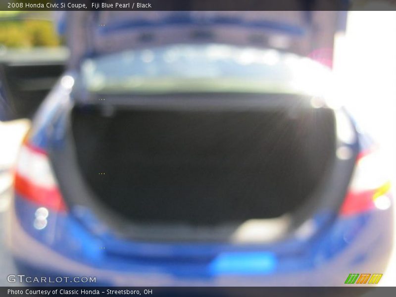 Fiji Blue Pearl / Black 2008 Honda Civic Si Coupe