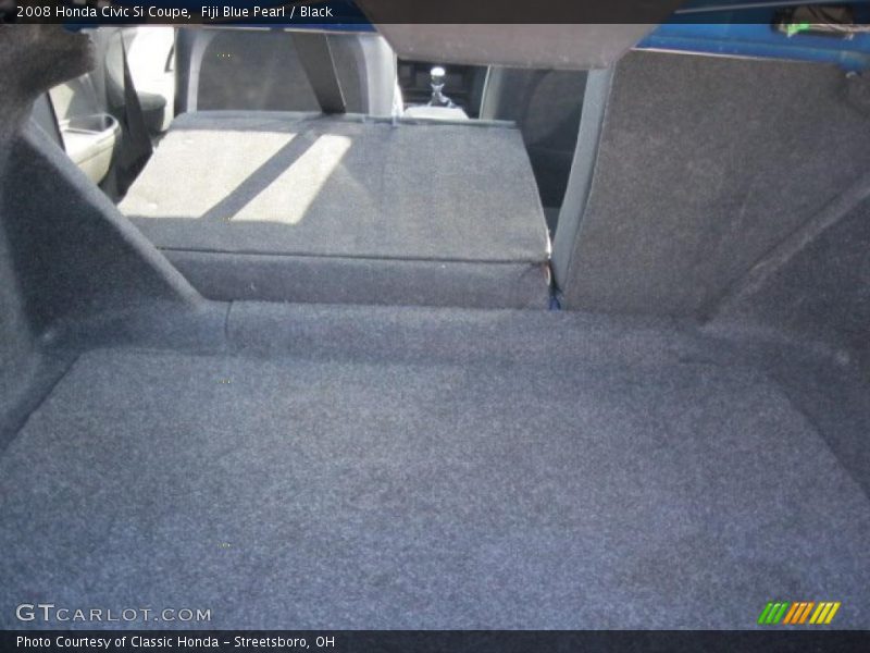 Fiji Blue Pearl / Black 2008 Honda Civic Si Coupe