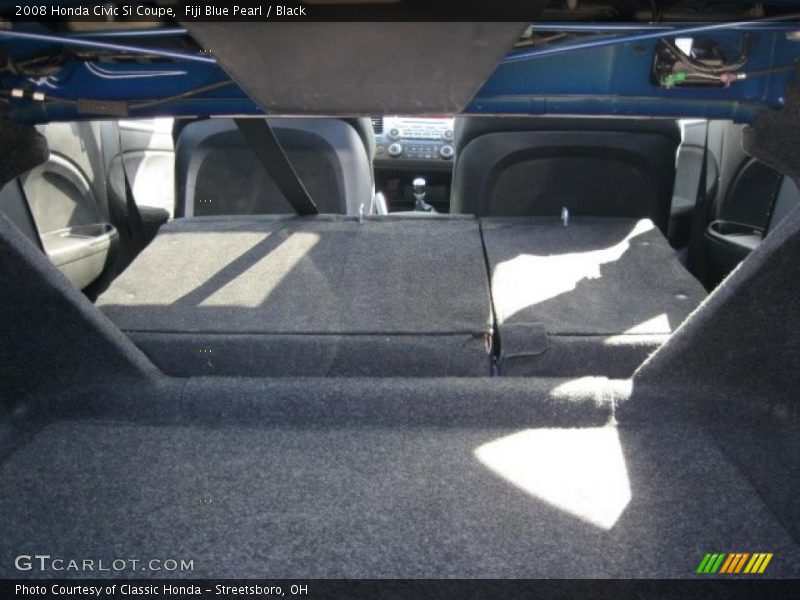 Fiji Blue Pearl / Black 2008 Honda Civic Si Coupe