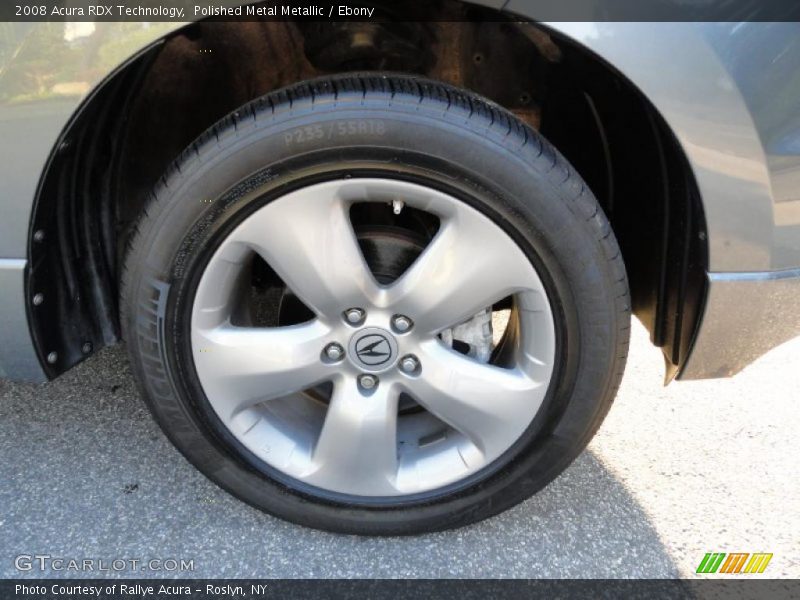 Polished Metal Metallic / Ebony 2008 Acura RDX Technology