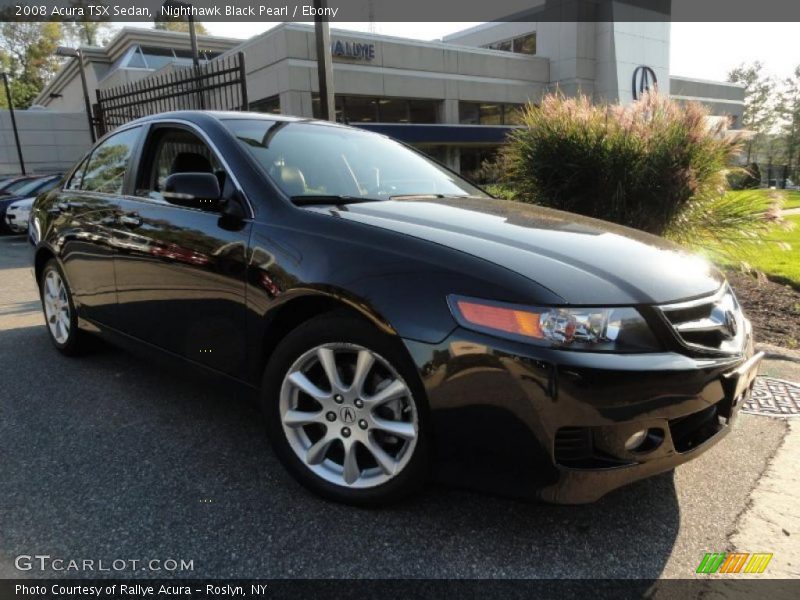 Nighthawk Black Pearl / Ebony 2008 Acura TSX Sedan