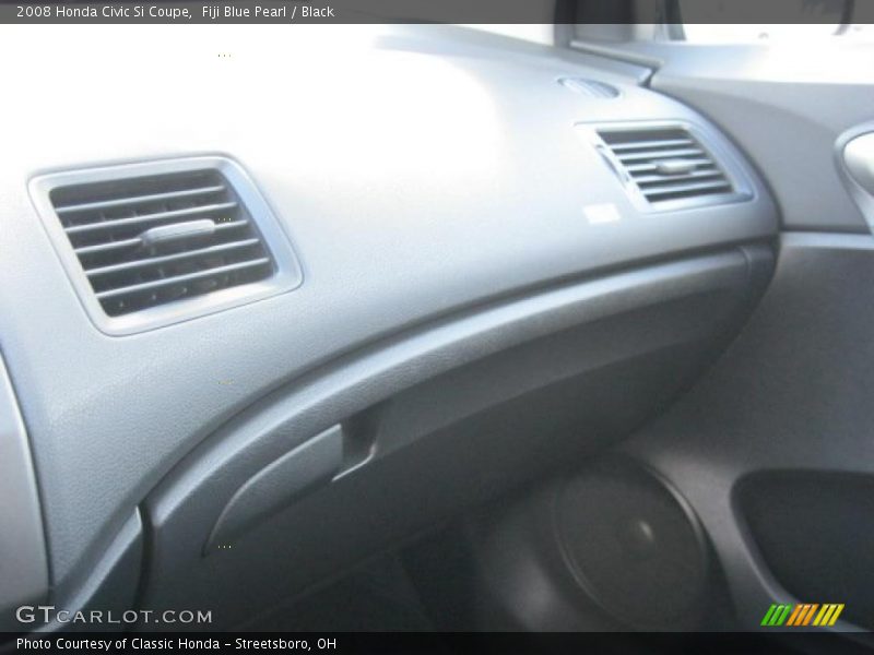 Fiji Blue Pearl / Black 2008 Honda Civic Si Coupe
