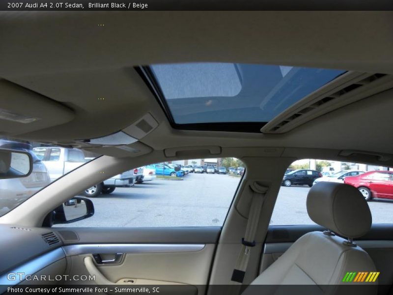 Brilliant Black / Beige 2007 Audi A4 2.0T Sedan