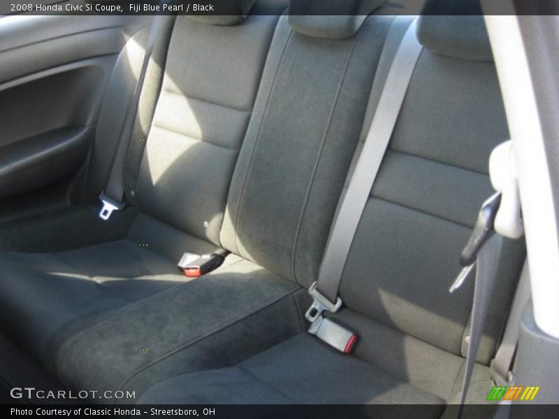 Fiji Blue Pearl / Black 2008 Honda Civic Si Coupe