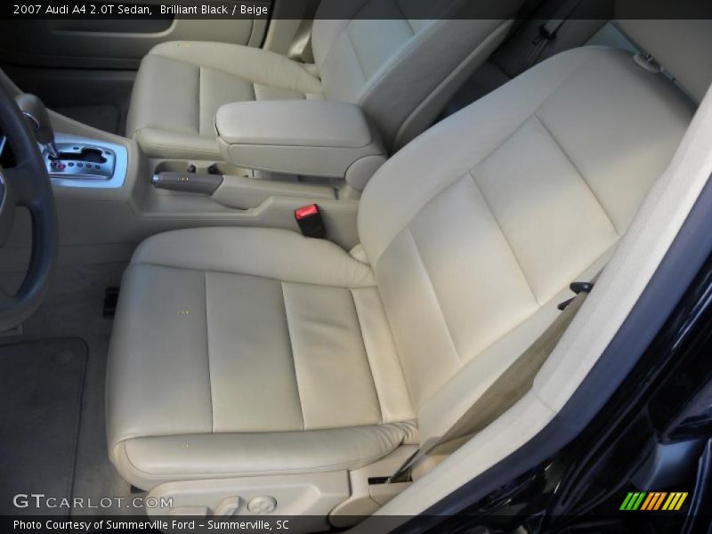 Brilliant Black / Beige 2007 Audi A4 2.0T Sedan