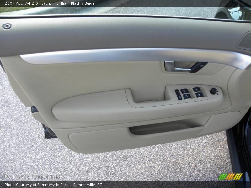 Brilliant Black / Beige 2007 Audi A4 2.0T Sedan