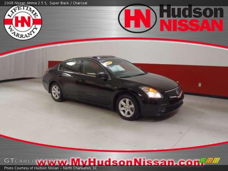 Super Black / Charcoal 2008 Nissan Altima 2.5 S