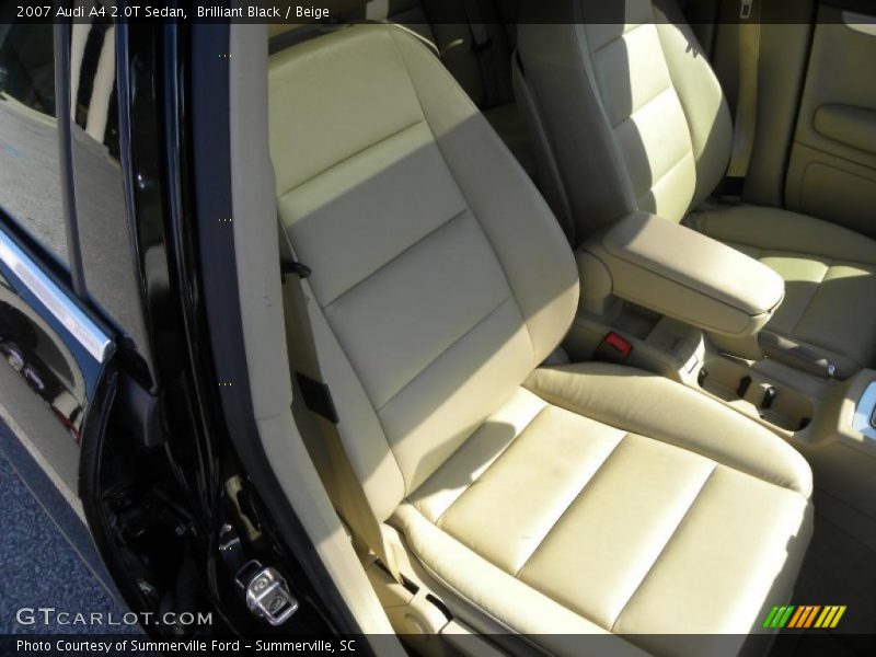 Brilliant Black / Beige 2007 Audi A4 2.0T Sedan