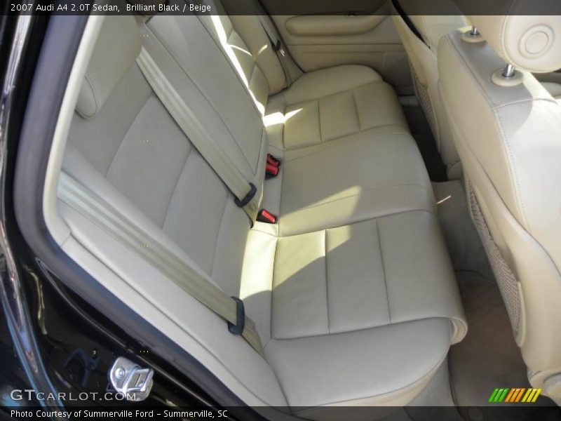 Brilliant Black / Beige 2007 Audi A4 2.0T Sedan