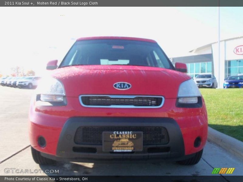 Molten Red / Black Soul Logo Cloth 2011 Kia Soul +