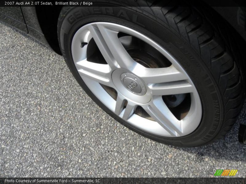Brilliant Black / Beige 2007 Audi A4 2.0T Sedan