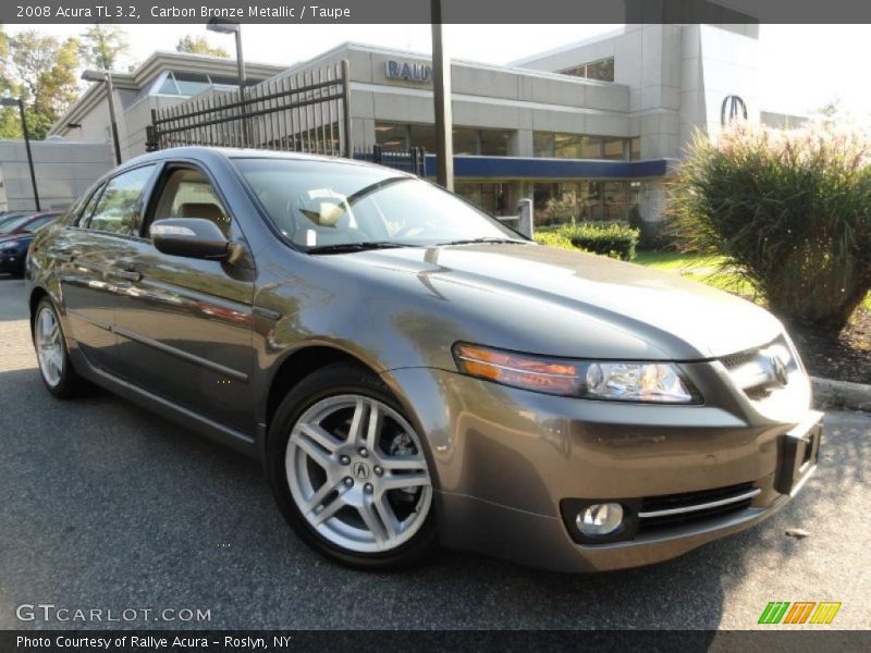 Carbon Bronze Metallic / Taupe 2008 Acura TL 3.2