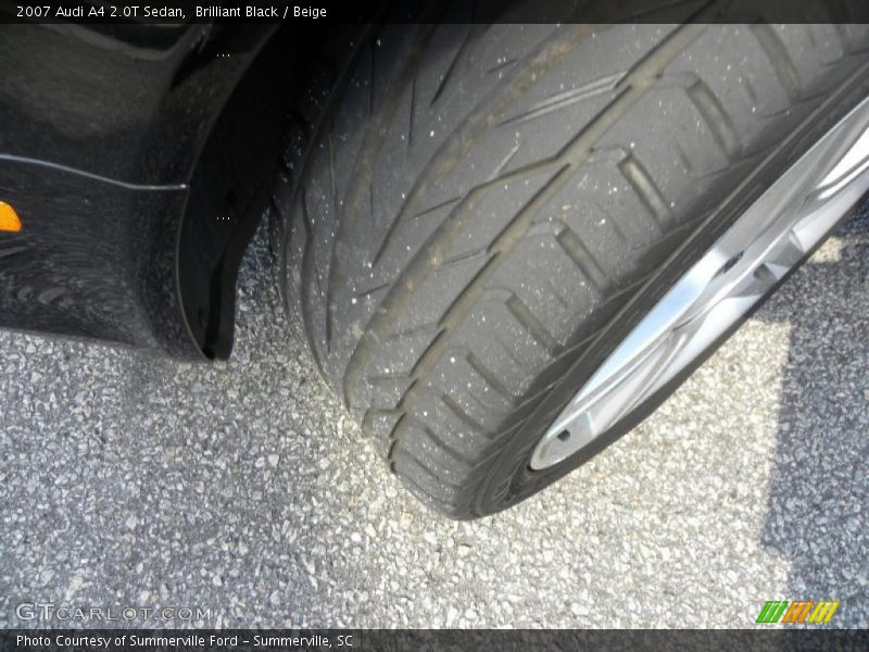 Brilliant Black / Beige 2007 Audi A4 2.0T Sedan