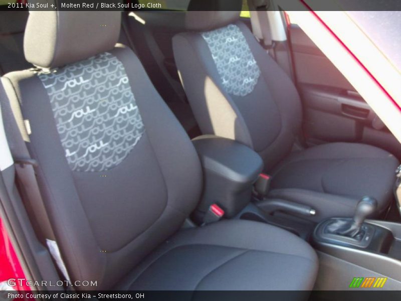 Molten Red / Black Soul Logo Cloth 2011 Kia Soul +