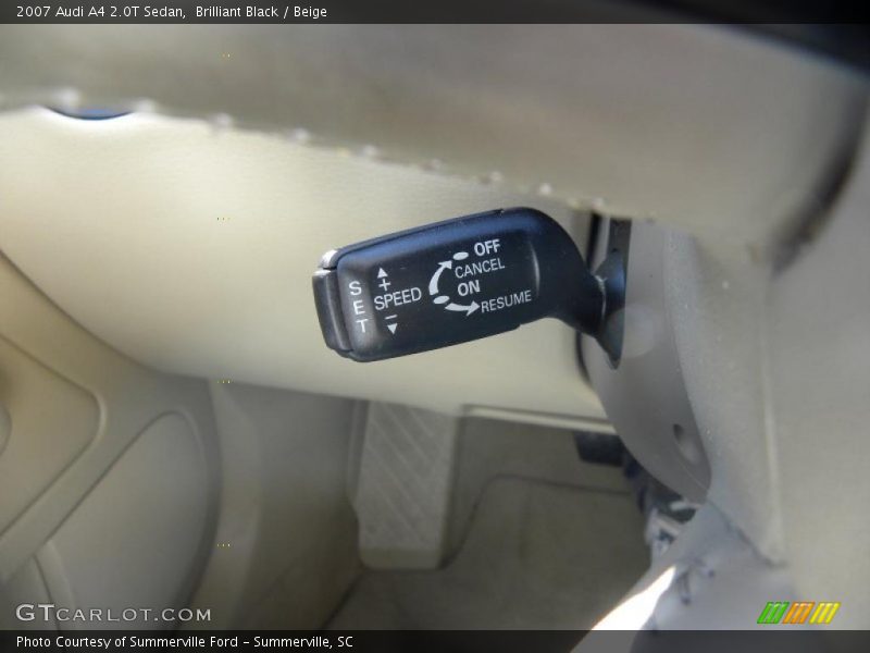 Brilliant Black / Beige 2007 Audi A4 2.0T Sedan