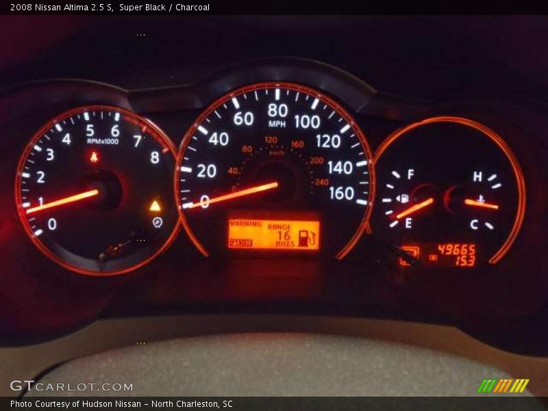 Super Black / Charcoal 2008 Nissan Altima 2.5 S