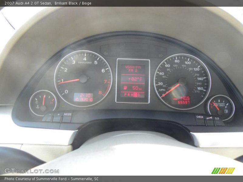 Brilliant Black / Beige 2007 Audi A4 2.0T Sedan