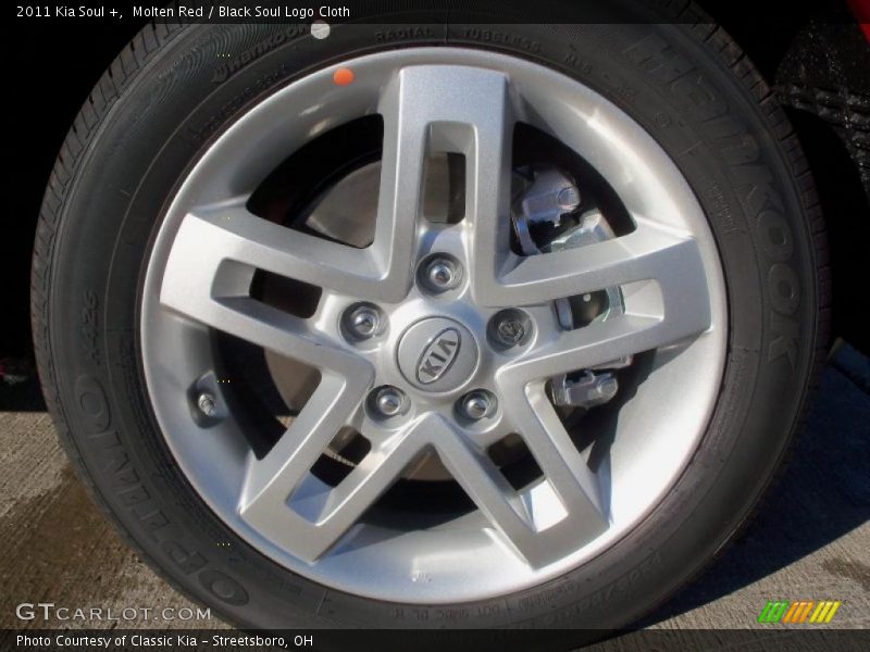 Molten Red / Black Soul Logo Cloth 2011 Kia Soul +