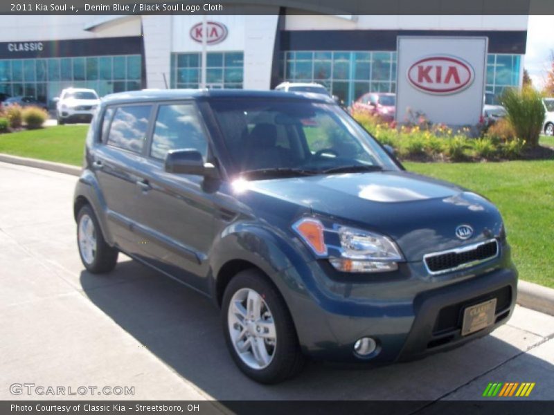 Denim Blue / Black Soul Logo Cloth 2011 Kia Soul +