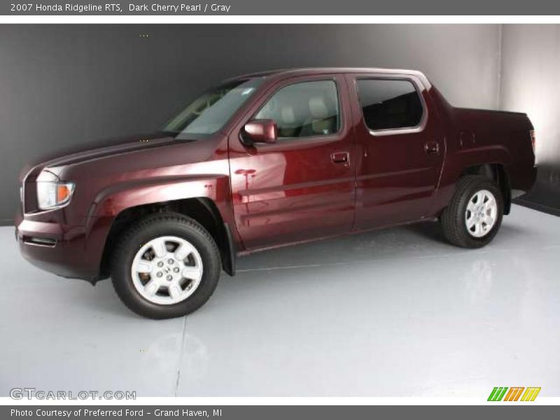 Dark Cherry Pearl / Gray 2007 Honda Ridgeline RTS