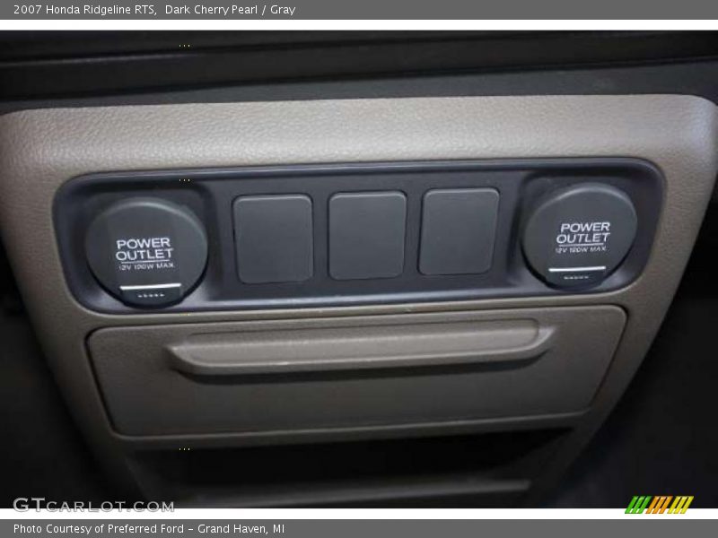 Dark Cherry Pearl / Gray 2007 Honda Ridgeline RTS