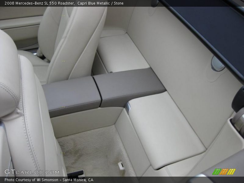 Capri Blue Metallic / Stone 2008 Mercedes-Benz SL 550 Roadster