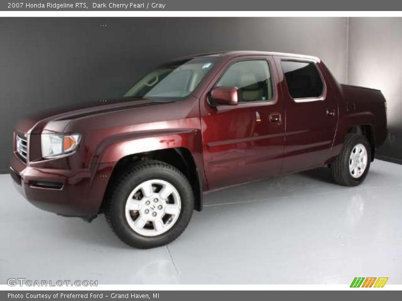 Dark Cherry Pearl / Gray 2007 Honda Ridgeline RTS