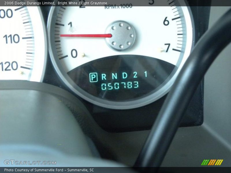 Bright White / Light Graystone 2006 Dodge Durango Limited