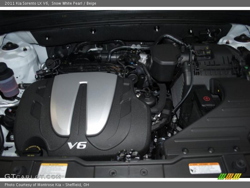  2011 Sorento LX V6 Engine - 3.5 Liter DOHC 24-Valve Dual CVVT V6