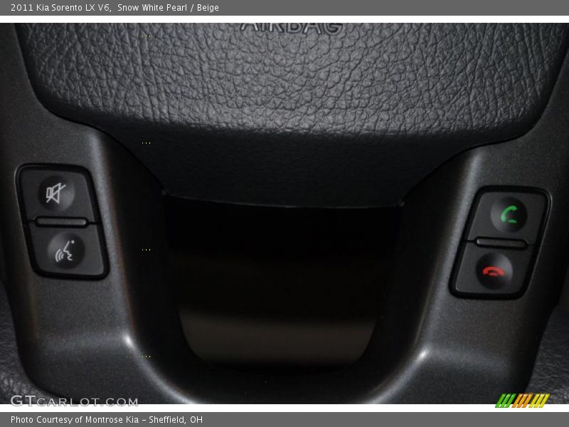 Snow White Pearl / Beige 2011 Kia Sorento LX V6