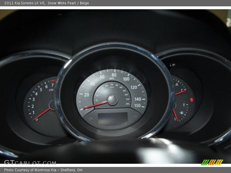  2011 Sorento LX V6 LX V6 Gauges