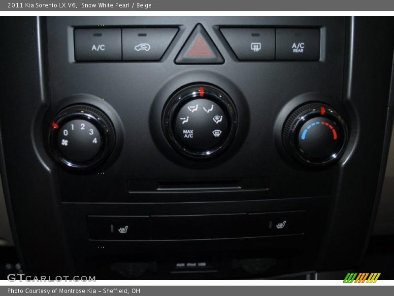 Controls of 2011 Sorento LX V6