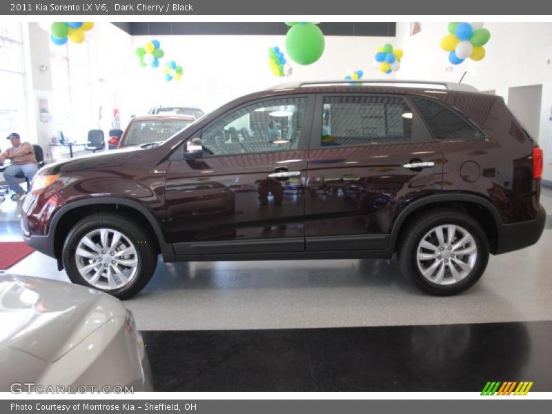 Dark Cherry / Black 2011 Kia Sorento LX V6
