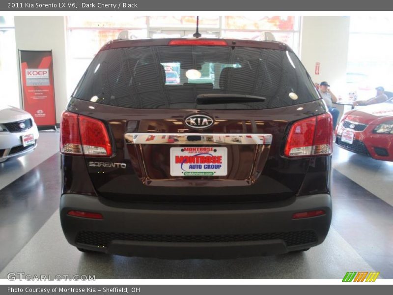 Dark Cherry / Black 2011 Kia Sorento LX V6