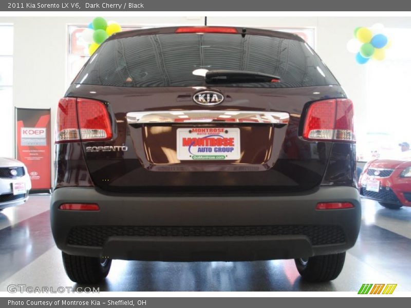 Dark Cherry / Black 2011 Kia Sorento LX V6