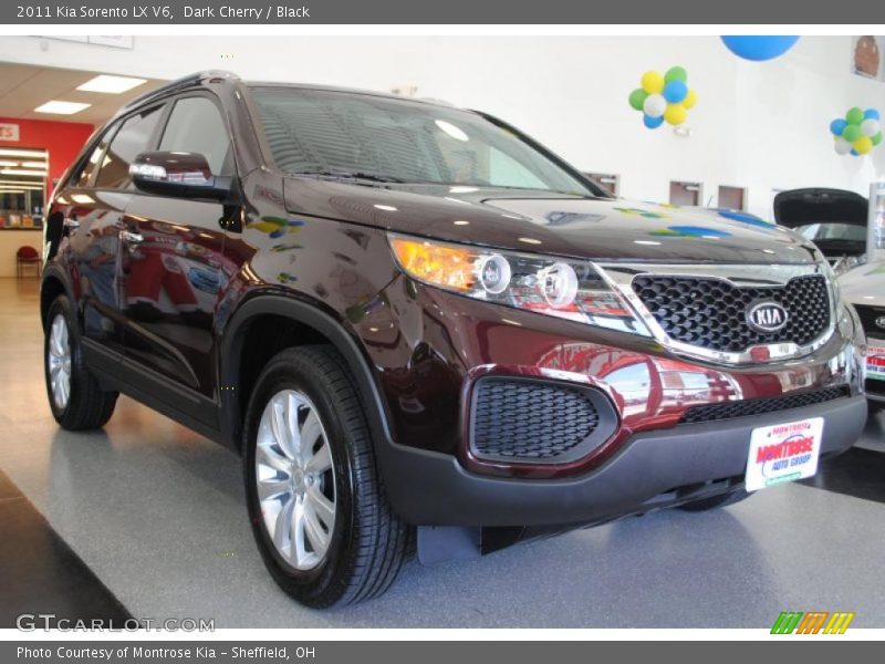Dark Cherry / Black 2011 Kia Sorento LX V6