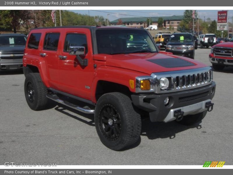 Victory Red / Light Cashmere 2008 Hummer H3